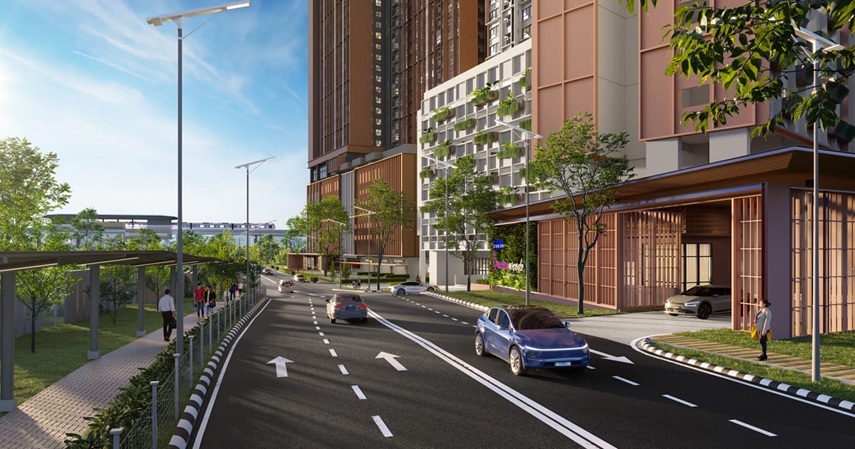 The Queenswoodz Covered Walkway